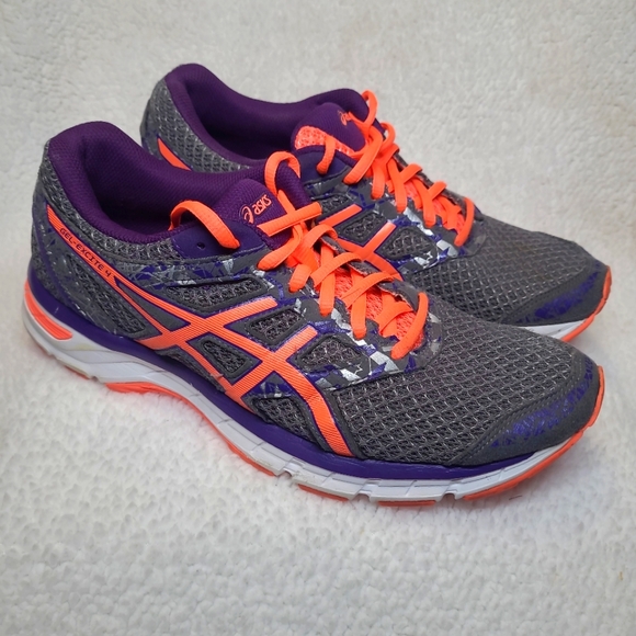 Asics Shoes - Asics Gel Excite 4 Running Shoes Purple Grey T6E8N Women's Size 10